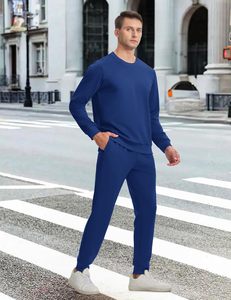Men's Casual 2-Piece Winter Tracksuit <b>Set</b> Reversible <b>Plus</b> <b>Size</b> Long Sleeve Hoodie <b>Jogger</b> Sweatpants Breathable Custom Logo - Product Image 4