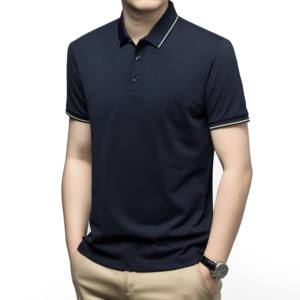 Custom logo <b>Black</b> Casual Anti-wrinkle Moisture Wicking <b>Polo</b> Luxury Tactical Cotton <b>Shirt</b> for <b>Men</b> Clothes <b>Men</b> Short Sleeve <b>Polo</b> - Product Image 1