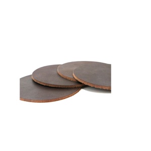 Juego de posavasos de cuero con forma redonda, para el hogar Decoración de mesa, posavasos de seis tazas con uso hecho a mano, gran oferta - Product Image 2