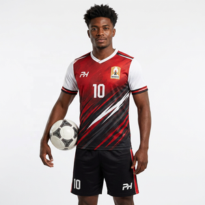 Uniformes de Fútbol Personalizados para Adultos, Impresión Digital 100% Poliéster, Manga Corta, Jersey de Fútbol, Conjunto de Uniforme de Club con su Propia Marca - Product Image 1