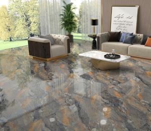 Carreaux de sol et de mur en porcelaine haute brillance 600x1200mm pour appartement, villa et décoration intérieure contemporaine, décoration d'hôtel - Product Image 3