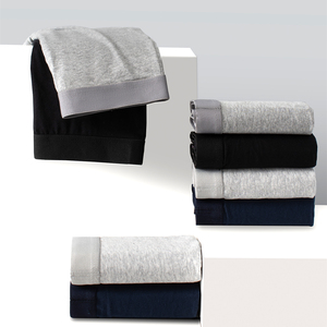 Calzoncillos bóxer cómodos transpirables con cintura elástica para hombre, pantalones cortos de punto de tiro alto - Product Image 6