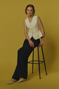 Chaleco Esculpido Más Vendido, Algodón Orgánico, Ropa de Mujer, Servicios ODM, Hecho en Vietnam - Product Image 5