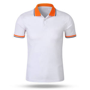 เสื้อโปโลผู้ชายระบายอากาศได้ดีสีพื้นผ้าฝ้าย100% ชุดลำลองดีไซน์ใหม่ - Product Image 2