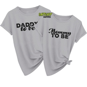 Vêtements décontractés pour jeunes parents, tissu en coton, tenue assortie pour maman et papa, vente en gros - Product Image 1