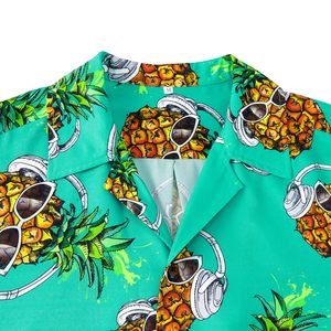 <b>Men's</b> Floral Aloha <b>Hawaiian</b> Quick Dry <b>Shirt</b> Breathable Fashionable Beach Party Wear with Digital Print Short Sleeve New Trend - Product Image 3