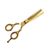 Professionnel 6 pouces barbier coiffure amincissement ciseaux ensemble personnalisé 440c japonais acier acier inoxydable poignée outil de beauté