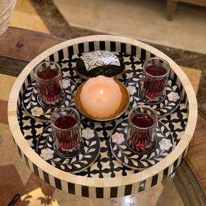 Budget Bakhoor Burner <b>Perfume</b> New Collection Mother of Pearl Inlay <b>Tray</b> Kuwait Acrylic Box Bone Inlay Bakhoor Burner Mabkhara - Product Image 5