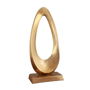 Sculpture décorative en métal de luxe pièce d'art moderne mariage bureau à domicile artisanat en métal de haute qualité salon chambre - Product Image 6