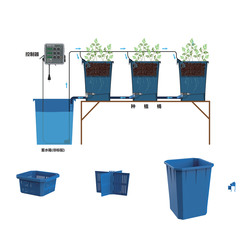 Agricultural Hydroponics PVC Dutch Bato Plastic Bucket Aquaculture Equipment on Sale