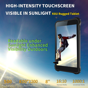 Tablette Android robuste AOZORA 8 pouces, processeur Octa Core, 4 Go de RAM, étanche IP68, qualité industrielle, pour usage professionnel, durable en extérieur - Product Image 2