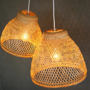 Tienphong, venta al por mayor, 2025, campana de bambú grande tejida a mano, pantalla colgante Wabi Sabi para luz colgante en sala de estar, cocina - Product Image 4