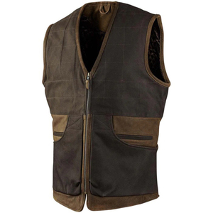 Nouveau gilet de chasse fait de haute qualité coton daim finition épaules rembourré gilet de chasse avec 12 boucles cartouches gilet de gardien de jeu - Product Image 5