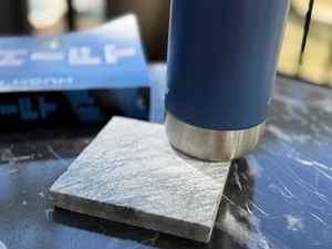 Ensemble de 4 sous-verres en marbre bleu océan, qualité supérieure, faits à la main - Product Image 2