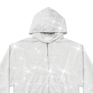 เสื้อฮู้ดผู้ชายประดับเพชรเทียม สำหรับใส่ลำลองกลางแจ้งและฤดูหนาว - Product Image 3