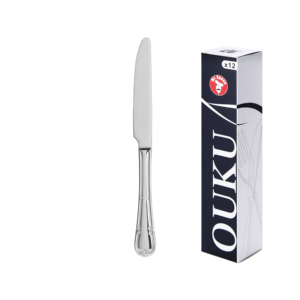 Coltello da Cena Lungo Serie Mr. Spoon Flores 225mm in Acciaio Inossidabile 13/0, Durevole e Lavabile in Lavastoviglie, Modello 90803 per Hotel e Ristoranti - Product Image 1