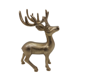 Decoración navideña Aluminio Metal Rein Deer Bronce Color Hecho a mano Personalizado Hogar y Oficina Pared decorativa - Product Image 6