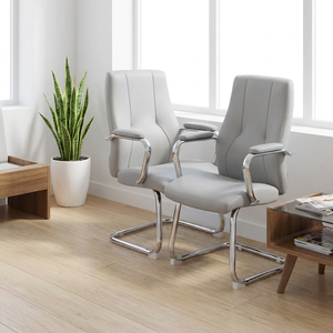 ใหม่ York Grey Eco-Leather สำหรับห้องรอเป็นมิตรต่อสิ่งแวดล้อมวัสดุ PU โลหะเหล็กห้างสรรพสินค้าโรงเรียนสำนักงานโรงพยาบาลสนามบิน - Product Image 3