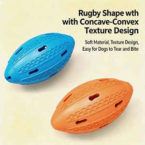 Juguete Dispensador de Golosinas para Perros con Forma de Balón de Rugby, Rompecabezas Interactivo, Alimentador Lento de Comida para Perros Pequeños y Medianos - Product Image 3