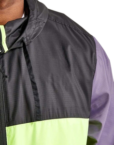 Chaqueta Cortavientos Ligera Deportiva con Capucha, Cuello Alto, Diseño de Dos Tonos y Logotipo Frontal, Resistente al Viento, 2024 - Product Image 5