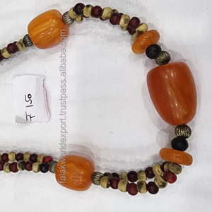 Collier vintage en résine écologique nouvelle tendance cordon de fil coloré en forme de papillon naturel pour les cadeaux d'anniversaire de mariage - Product Image 4