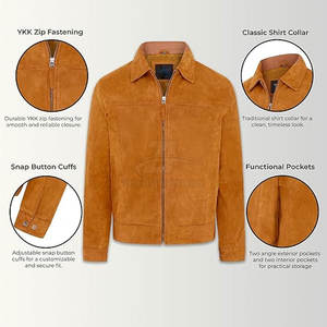 2026 New Style Men <b>Suede</b> <b>Jacket</b> Pakistan Manufacture Best Quality Breathable Fabric Winter <b>Jacket</b> - Product Image 4