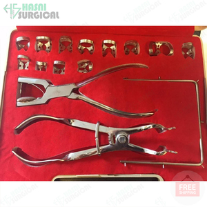 Kit de Dique de Goma Manual de Acero Inoxidable - Kit de Endodoncia Dental con Pinzas de Sujeción y Instrumentos Dentales - Product Image 4