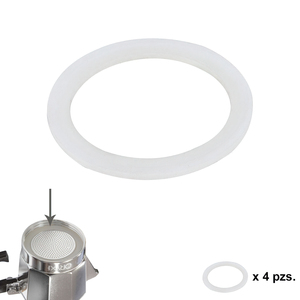 Guarnizione in Silicone per Caffettiera in Alluminio Classica / a Induzione 9 Tazze (4 Pezzi) - Product Image 1