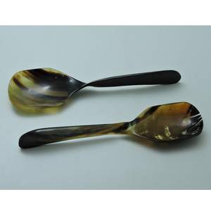 Serveur de salade en corne au design moderne 2023 fabriqué par un fabricant indien par un exportateur SCI aux prix de gros, nouveauté - Product Image 6