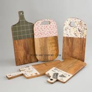 Tablas de cortar clásicas hechas a mano más vendidas, tablas de cortar de frutas para uso doméstico con forma personalizada de alta calidad - Product Image 3