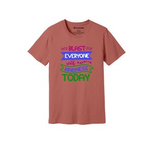 T-shirt en tissu 100% coton imprimé sur le thème de la gentillesse, grammage lourd (160-180 GSM), 12 couleurs disponibles, personnalisez votre propre design et placement - Product Image 2