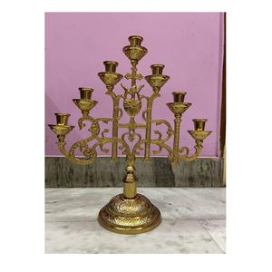 Lot de 2 bougeoirs en aluminium couleur or avec bougeoirs de différentes tailles de qualité supérieure pour les meilleures ventes - Product Image 6