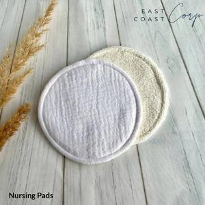 Almohadillas de lactancia reutilizables orgánicas, lavables, para amamantar y tener fugas con bolsa de transporte - Product Image 3
