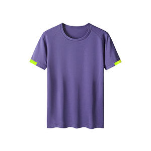 Camiseta de punto transpirable para hombre, novedad de 2022, venta al por mayor con logotipo personalizado, patrón sólido, estilo Formal - Product Image 2