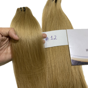 Full hd — Extensions de cheveux naturels, qualité supérieure, cheveux vierges, avec tissage à bout épais - Product Image 1