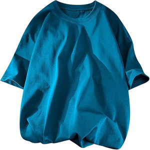 Camisetas de Manga Corta con Cuello Redondo para Hombre, Corte Regular, 100% Poliéster, Tela de Lona de Algodón, Transpirable, Secado Rápido, Ecológicas, al por Mayor - Product Image 1
