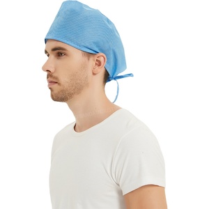 Diskon besar topi bedah sekali pakai dengan dasi untuk dokter dan suster gaun medis bukan tenunan untuk rumah sakit - Product Image 1