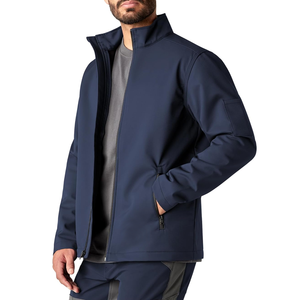 Chaquetas softshell con cremallera completa para hombre, MOQ bajo de fábrica, chaquetas de invierno para hombre, chaquetas de exterior, chaqueta Softshell para exterior OEM - Product Image 2