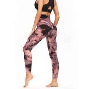 Custom Wholesale High Quality Custom Womens <b>Leggings</b> <b>Tie</b> <b>Dye</b> Design High Waist Summer Streetwear Sports <b>Leggings</b> - Product Image 5