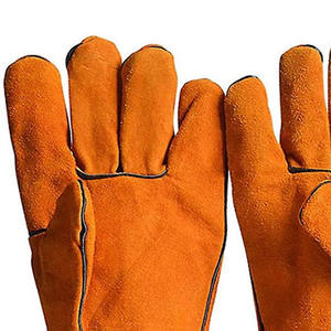Gants de soudage en cuir imperméable fabriqués en usine, résistants à la chaleur, personnalisés, non rigides, de sécurité, imperméables, antidérapants, durables - Product Image 6