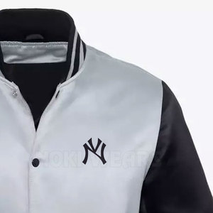 Vente directe d'usine veste Letterman en satin veste d'hiver Letterman en satin respirant de qualité supérieure - Product Image 4