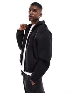 Sweats à capuche hommes hoodi pour homme à la mode fermeture éclair Scubae sweats à capuche vestes sweats polaire automne tenues décontracté Y2k hauts vêtements d'hiver - Product Image 6