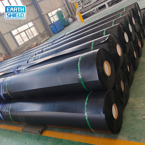Géomembrane HDPE texturée noire anti-UV pour revêtement de pente, stockage minier, pisciculture, élevage de crevettes, déchiquetage, barrage, durée de vie 50 ans - Product Image 2