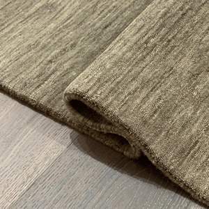 Tapis moderne pour la maison, en velours de cristal à poils coupés, antidérapant, rembourré, en polyester uni, fabriqué à la machine, tissé, réversible - Product Image 2