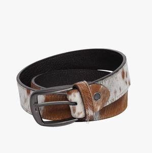 Cinturón de Cuero Vacuno Genuino con Hebilla de Cobre Vintage para Hombre y Mujer, Cinturones Formales Premium de Uso Casual - Product Image 2