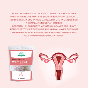 Thé pour l'utérus à base de plantes 100% naturel et écologique, thé détoxifiant pour l'utérus pour les menstruations irrégulières, bien-être, purification et soutien du système immunitaire - Product Image 2