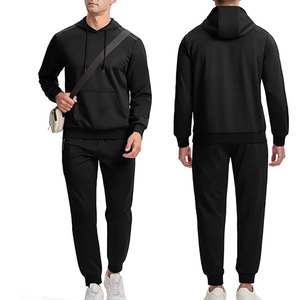 Survêtements pour hommes Ensemble 2 pièces Sweats à capuche en polaire et pantalons cargo Survêtement - Product Image 5