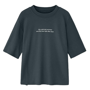 T-shirts pour femmes, col rond, manches courtes, en spandex/polyester, logo personnalisé, personnalisable, pas cher - Product Image 4