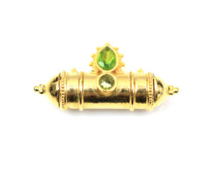 Natural Multi Gemstone Tabeez Design Brass With Gold Plated Handmade <b>Pendant</b> - Product Image 6