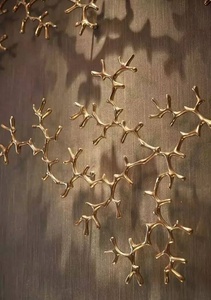 Arte Mural Multifuncional de Metal Flotante Personalizable con Formas Orgánicas, Estilo Moderno de Mediados de Siglo, con Acabado Oxidado - Product Image 4